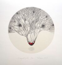 Kadi Kurema "Ninapilt" ofort 2024, 19,5 x 19,5 cm 98€
